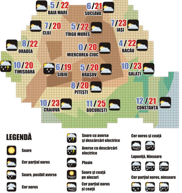 Prognoza meteo (21.05. - 22.05.2025)